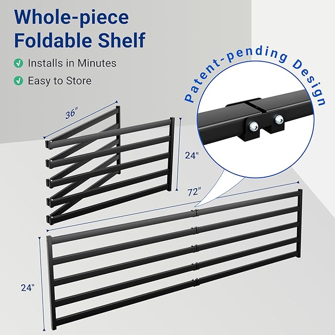 FLEXIMOUNTS 4-Pack 2x6ft Heavy Duty Garage Wall Shelving, 800lbs Capacity - Image 3