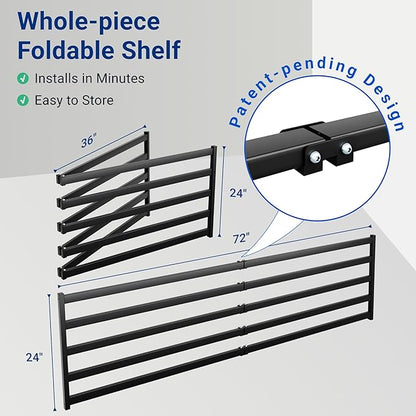 FLEXIMOUNTS 4-Pack 2x6ft Heavy Duty Garage Wall Shelving, 800lbs Capacity - Image 3