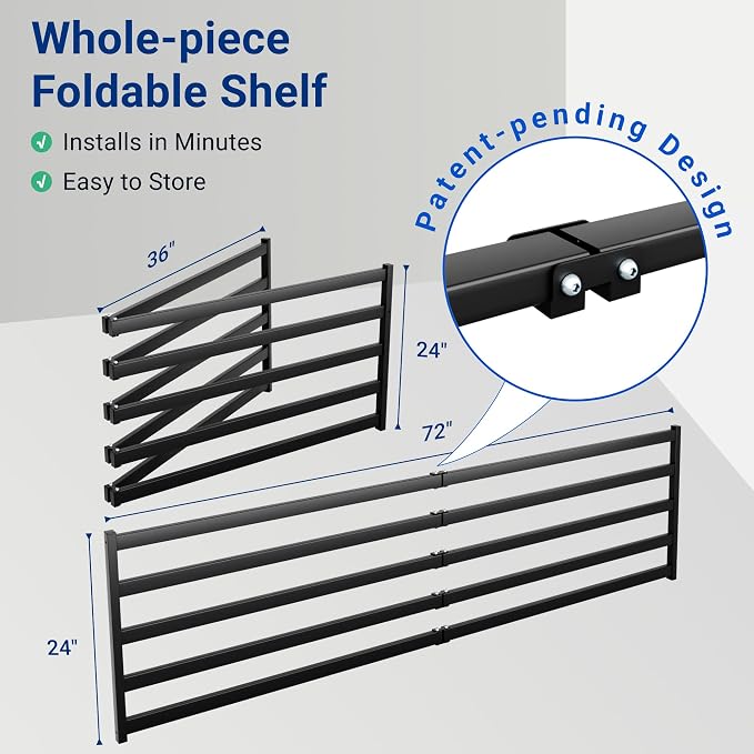 FLEXIMOUNTS 2-Pack 2x6ft Heavy Duty Garage Wall Shelving, 800lbs Capacity - Image 4