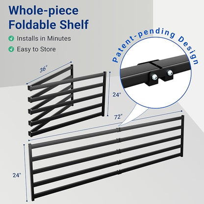 FLEXIMOUNTS 2-Pack 2x6ft Heavy Duty Garage Wall Shelving, 800lbs Capacity - Image 4