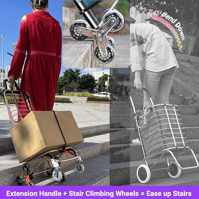 Stair Climbing Collapsible Shopping Carts - Image 3
