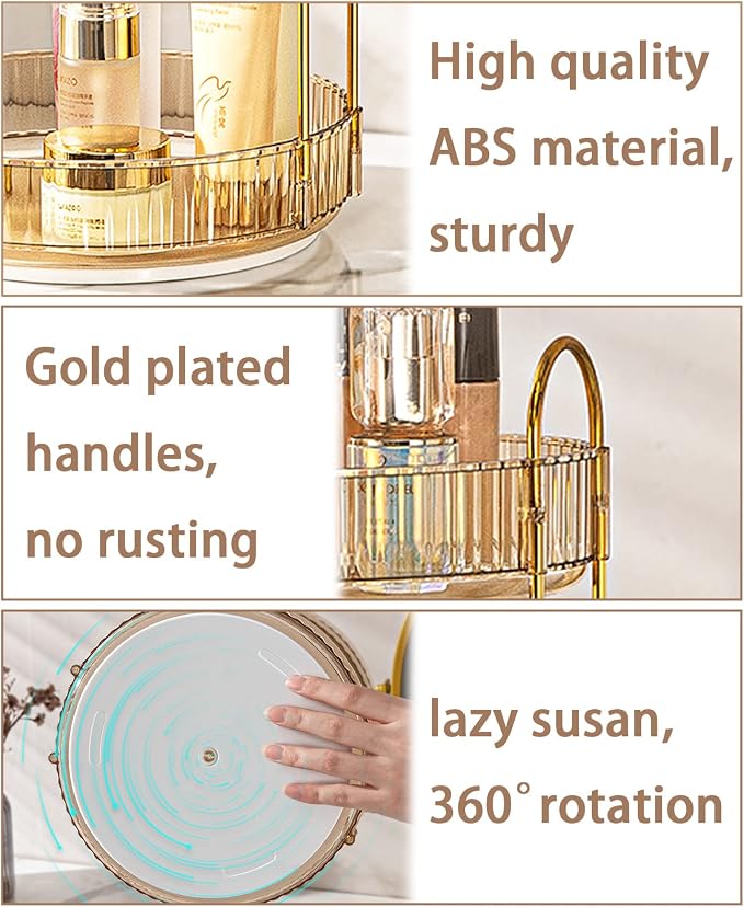 shuang qing Rotating Makeup Organizer - Image 2