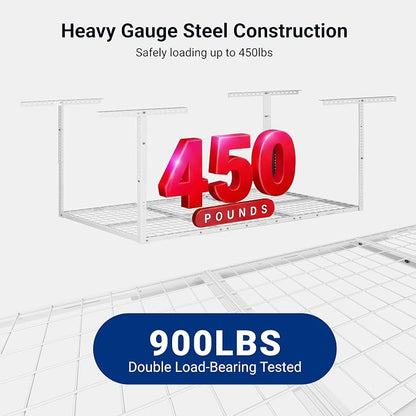 FLEXIMOUNTS 3x6 Overhead Garage Storage Adjustable Ceiling Rack 72" Length x - Image 3