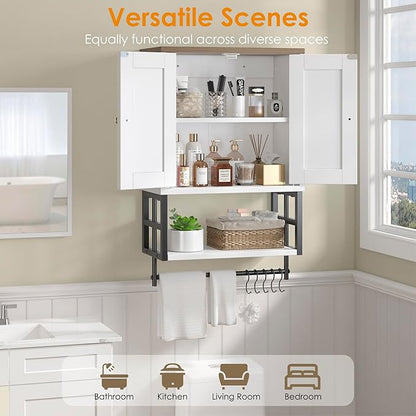 Bathroom Wall Cabinet, Farmhouse Medicine Storage - Image 5