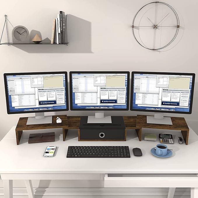 WESTREE Triple Dual Monitor Stand Riser - Image 5