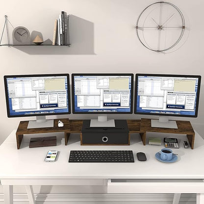 WESTREE Triple Dual Monitor Stand Riser - Image 5
