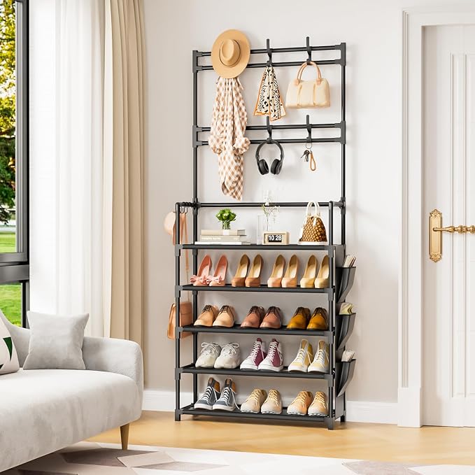 Shoe Rack 5 Tier Shoe Organizer Storage 15-20 Pairs - Image 2