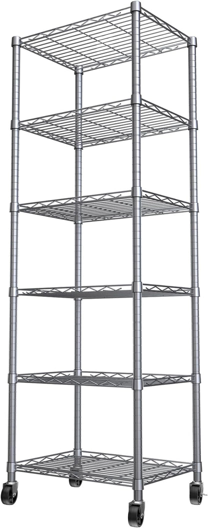 REGILLER 6 Wire Shelving Steel Storage Rack Adjustable Unit Shelves by REGILLER