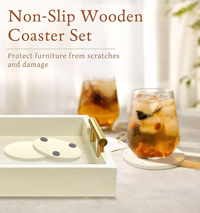 SXNOWS Wooden Serving Tray - Image 5