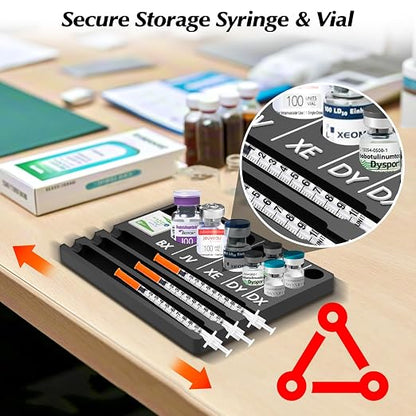 Aesthetic Practitioner Vial Holder Syring Tray, Spill-Resistant Vial Holder & - Image 3