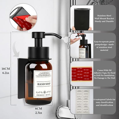 8.5oz Glass Soap Dispenser 2 Pack - Image 4