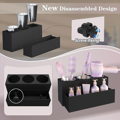 Hair Tool Organizer, Detachable Acrylic Hair Dryer Holder - Image 6
