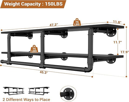 Aheaplus Industrial Pipe Clothes Rack - Image 7