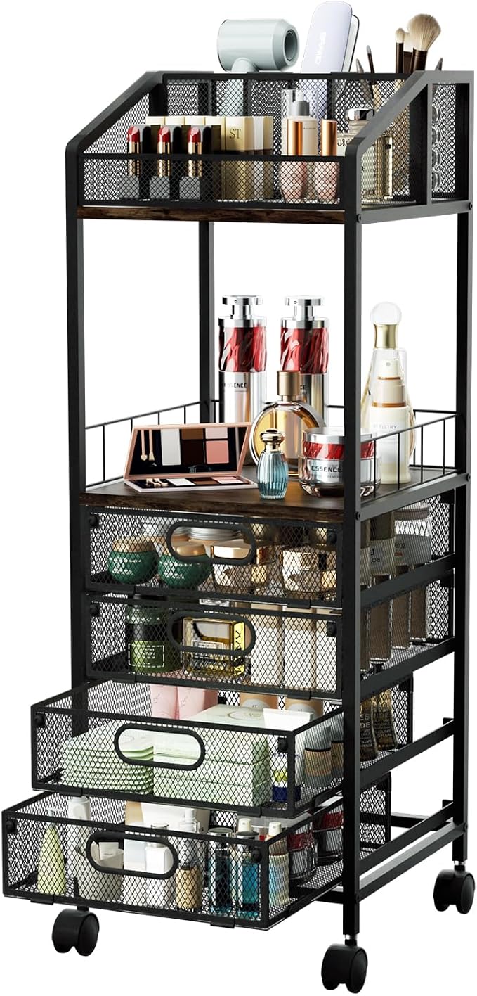 HapiRm Makeup Organizer Storage Cart by HapiRm