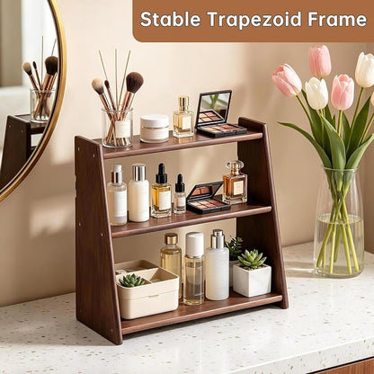 100% Solid Wood Coffee Station Organizer, Countertop Organizer | 3 Tier Spice - Image 8