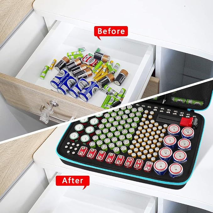 PAIYULE Battery Organizer Storage Case Box - Image 5