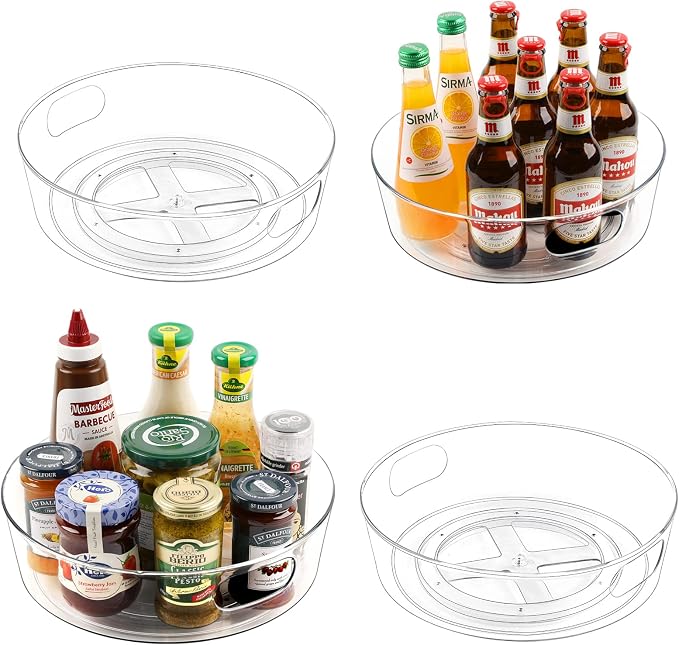GUZON 4 Pack Lazy Susan Organizer by Guzon