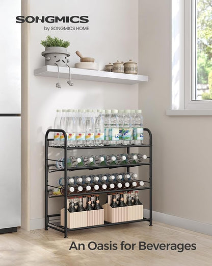 SONGMICS Stackable Shoe Rack, 4 Tier Metal Shoes Rack Storage Shelf, Holds up - Image 7