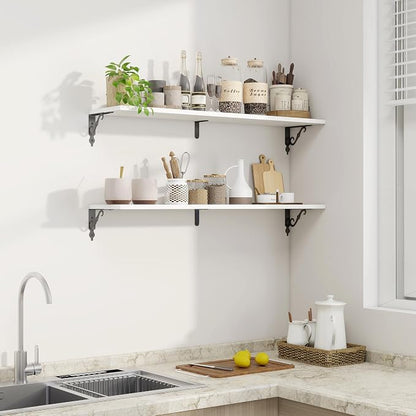 Fun Memories 40 Inch Floating Shelves Wall Mounted, 8 Inch Deep Wall Shelves - Image 5