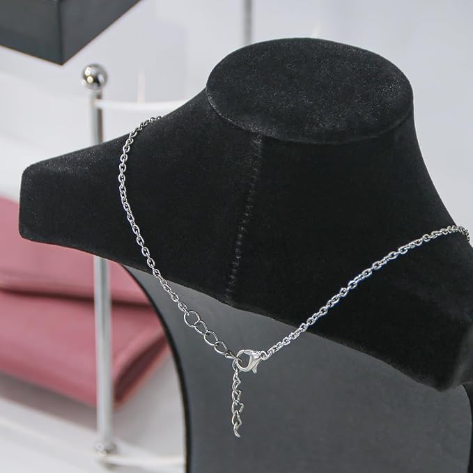 3Pcs Necklace Bust Stand for Selling, Jewelry Necklace Organizer Rack for Shop - Image 4