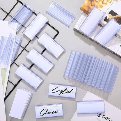 200 Pcs Plastic Wire Shelf Label Holders - Image 5