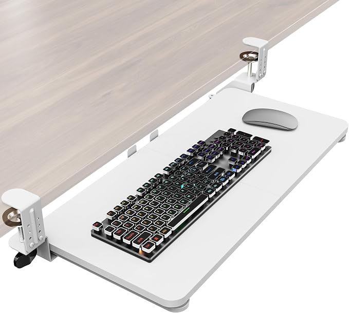 Ergonomic Keyboard Tray Under Desk, Pull Out by Zontera