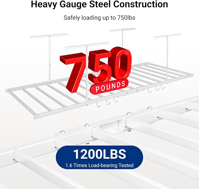 FLEXIMOUNTS 4x8 Overhead Garage Storage Rack - Image 2