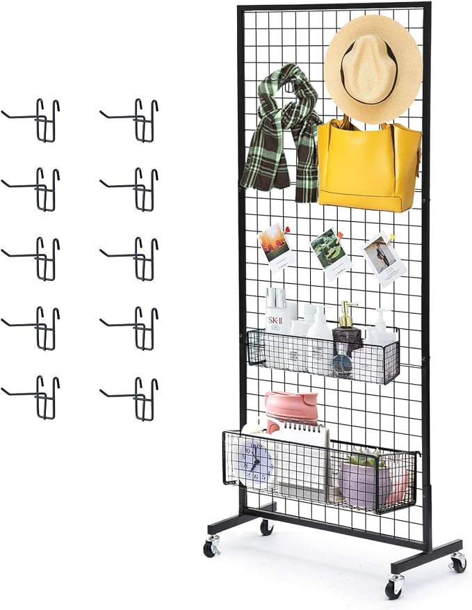Eastern Tree 1 Pack 2.5'x 6' Three Pieces Grid Wall Panels Stand by EasternTree