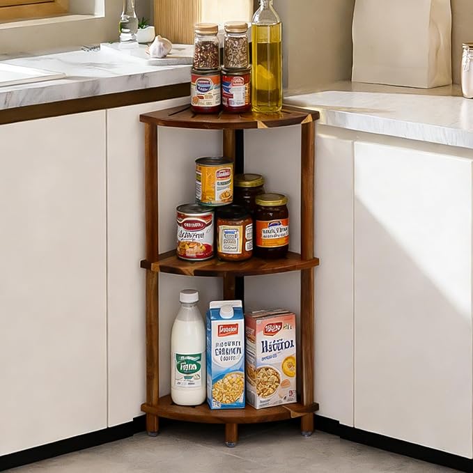 Corner Shelf Shower Caddy Stand 3 Tier - Image 4