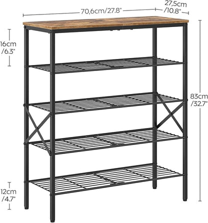 YATINEY 5-Tier Shoe Rack, Shoe Storage - Image 9