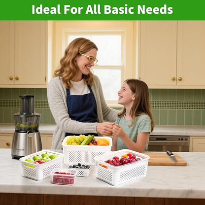 PRAKI 5-Pack Large Fruit Storage Containers - Image 7
