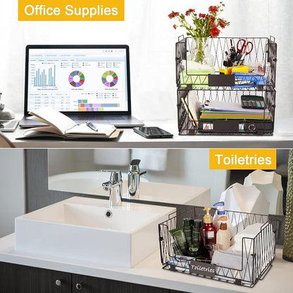 2 PACKS XXL Kitchen Organization and Storage Pantry Baskets, Fruit & Vegetable - Image 6