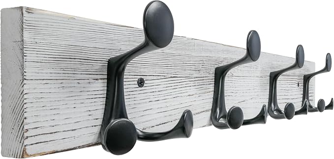SKOLOO 24-Inch Wood Coat Rack Wall Mount by SKOLOO