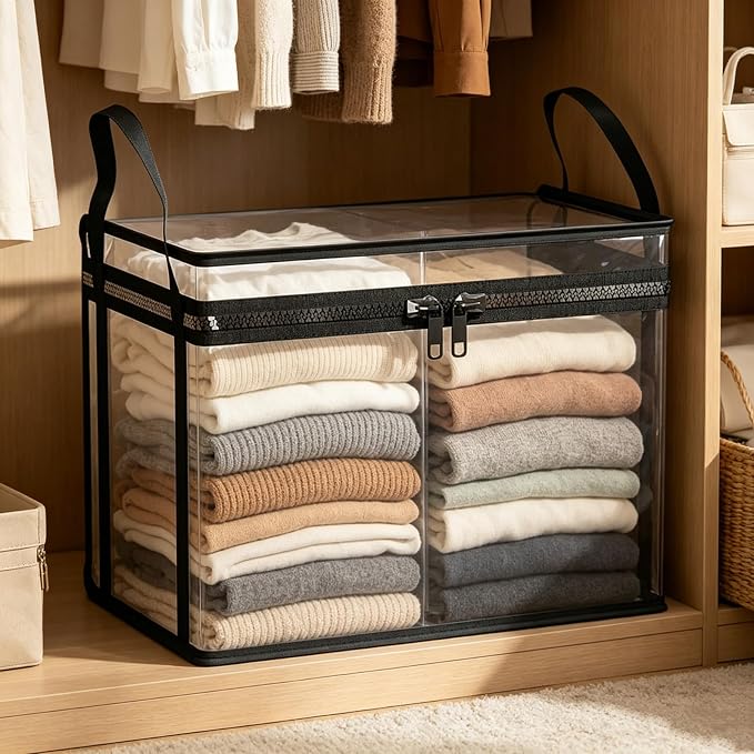 Large Clear Thick Plastic Storage Box - Image 6