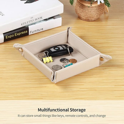 YAPISHI Key Dish Bowl for Men, Entryway Catchall Holder Bedside Table Valet - Image 2