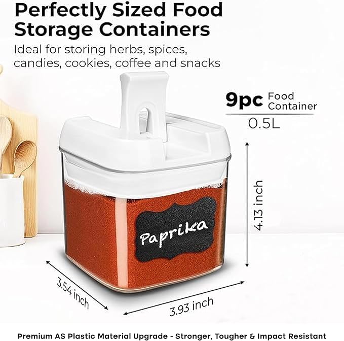 Shazo 9 PC Airtight Food Storage Containers - Image 2
