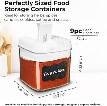 Shazo 9 PC Airtight Food Storage Containers - Image 2