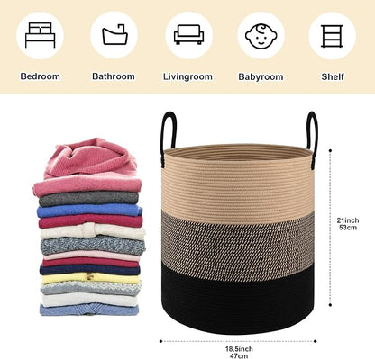 OIAHOMY 100L Laundry Hamper, Dirty Clothes Hamper - Image 3