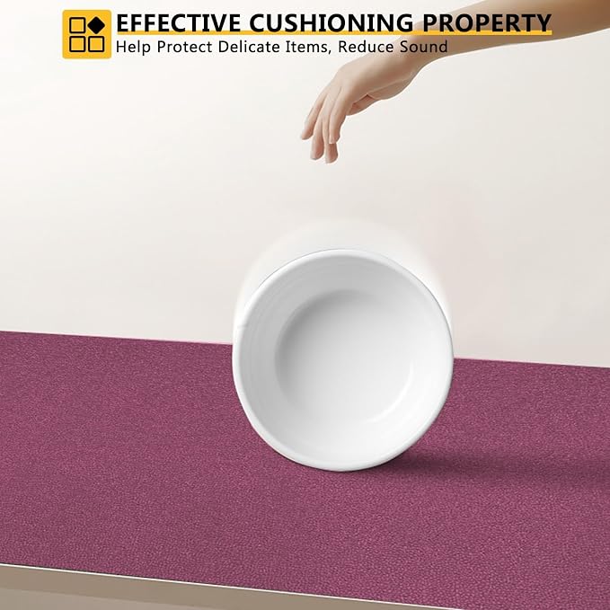WochiTV Shelf Liner for Cabinets, Drawer Non Adhesive Non Slip Foam Mat for - Image 6