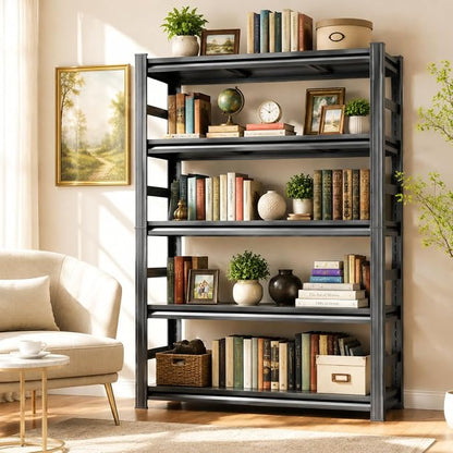 Heavy Duty Metal Bookshelf Adjustable Storage Shelving Unit - Image 2