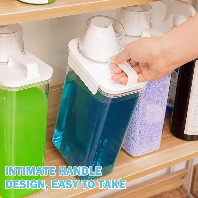 2 Pack 78 oz Liquid Laundry Detergent Dispenser Laundry Detergent Container - Image 4