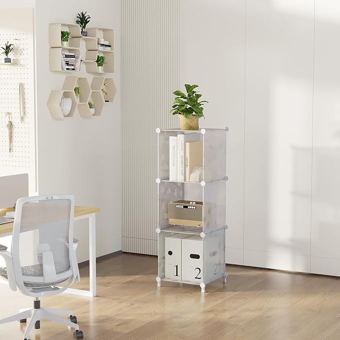 UNKU Cube Storage Organizer, 3 Cube Closet Organizer Storage Shelves, DIY - Image 4