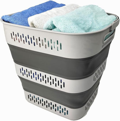 SAMMART 40L Collapsible Plastic Laundry Basket - Image 4