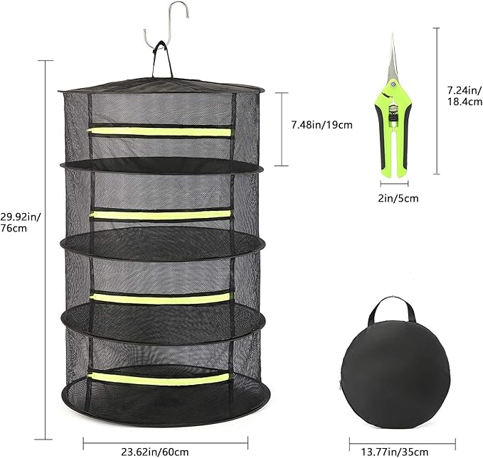 2ft 4-Layer Herb Drying Rack - Image 4