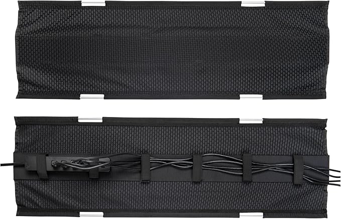 PERFECT POSTURE Mesh Cable Organizer – Under Desk Cable Management by PerfectPosture