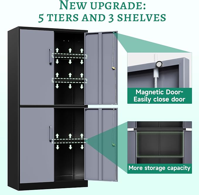 Letaya Metal Storage Cabinets - Image 5