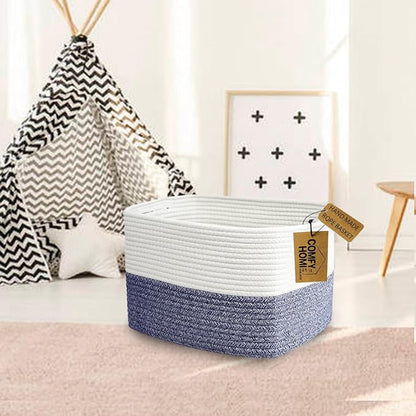 COMFY-HOMI Medium Cotton Rope Basket - Image 4