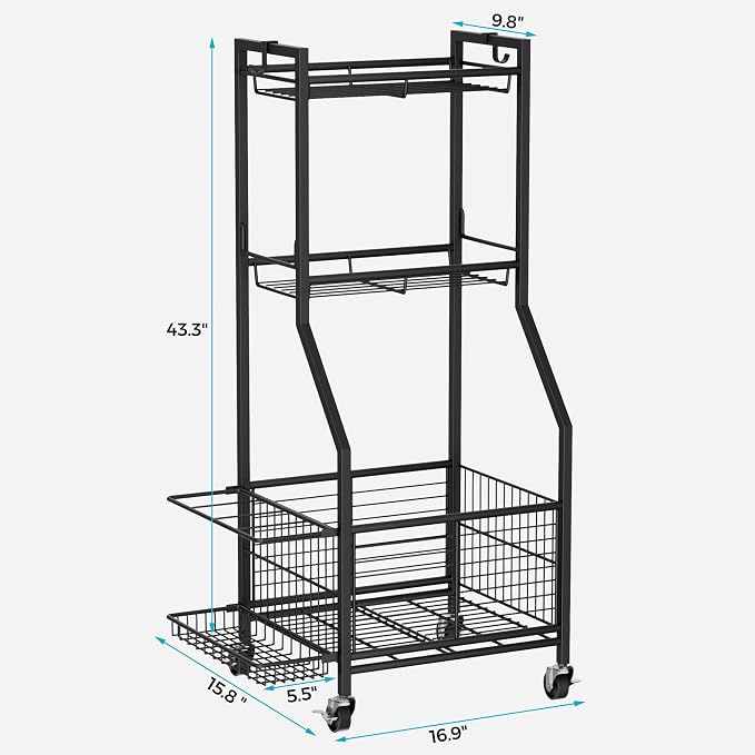 Sports Equipment & Toy Storage Rack - Image 2
