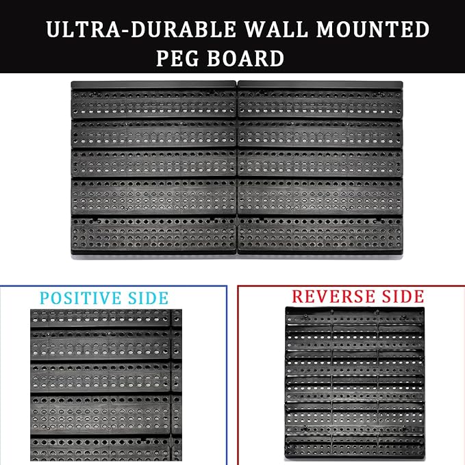 MULSAME Wall Mounted Storage Bins Parts Rack 4 Colors Bin Organizer Garage - Image 5