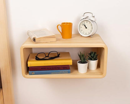 Floating Nightstand Wooden, Bedside Table, Nightstand Shelf, Wall Mounted - Image 3